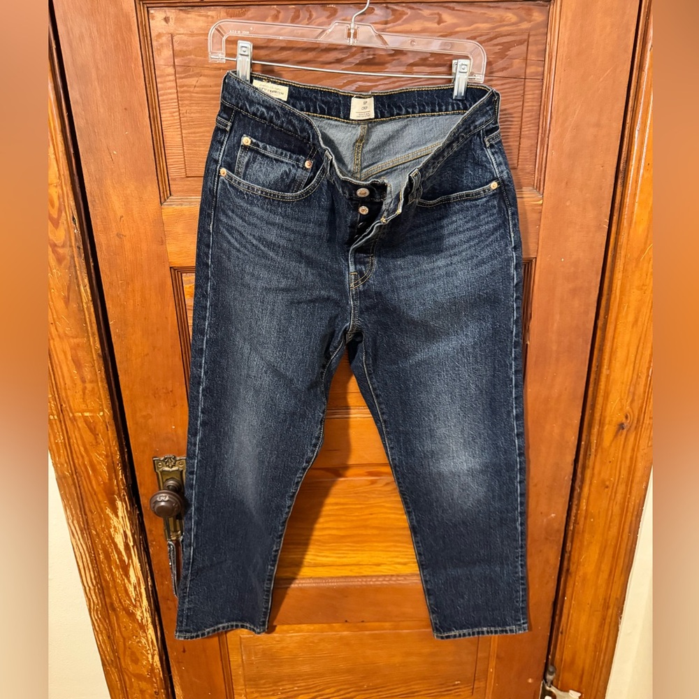 Levi's Dark Blue Ankle & Cropped Jeans
